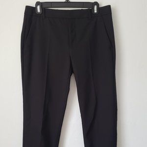 Zara black cotton trousers medium